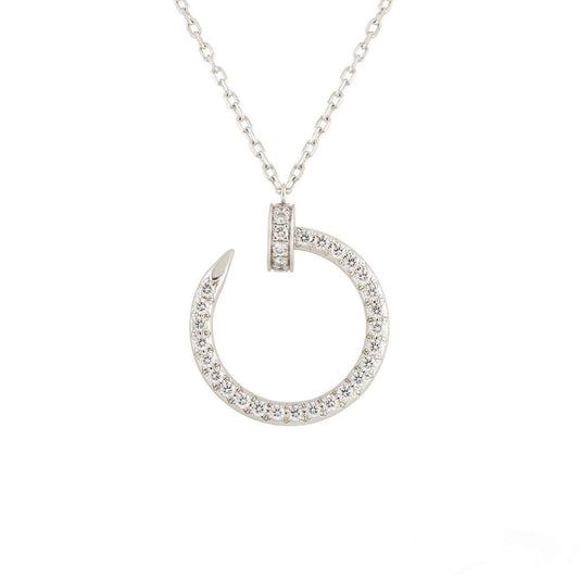 [Luxe]COLLIER JUSTE ARGENT DIAMANTS 