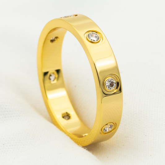 [Luxe]BAGUE LOVE 3,6MM 8 DIAMANTS