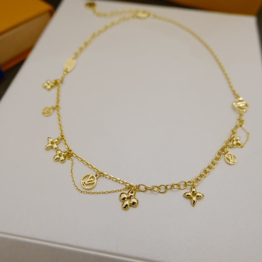 [LUXE]BLOOMING SUPPLE NECKLACE BRASS