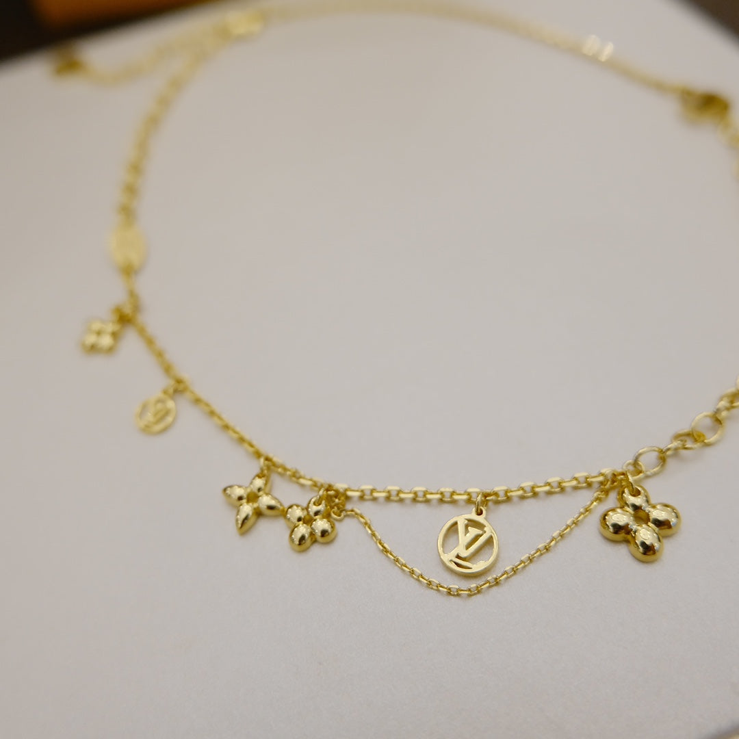 [LUXE]BLOOMING SUPPLE NECKLACE BRASS