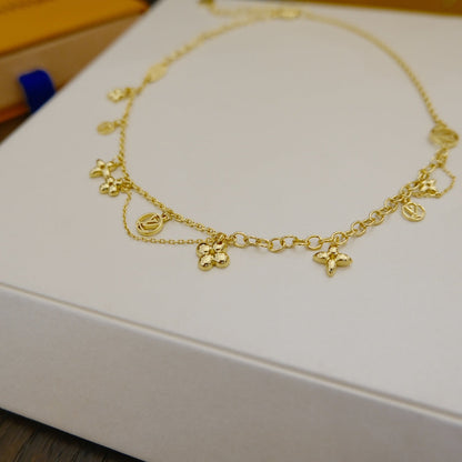 [LUXE]BLOOMING SUPPLE NECKLACE BRASS