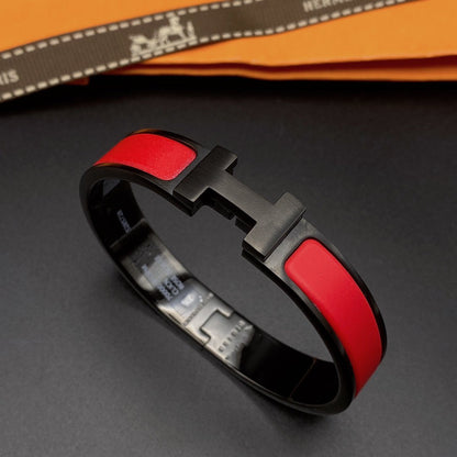 [Luxe]BRACELET CLIC HM SO NOIR ROUGE