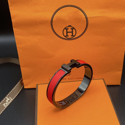 [Luxe]BRACELET CLIC HM SO NOIR ROUGE