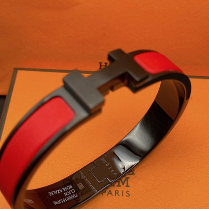 [Luxe]BRACELET CLIC HM SO NOIR ROUGE