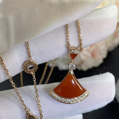 [LUXE]DREAM NECKLACE CARNELIAN DIAMOND