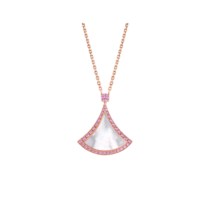 [LUXE]DREAM NECKLACE MOP DIAMOND PINK