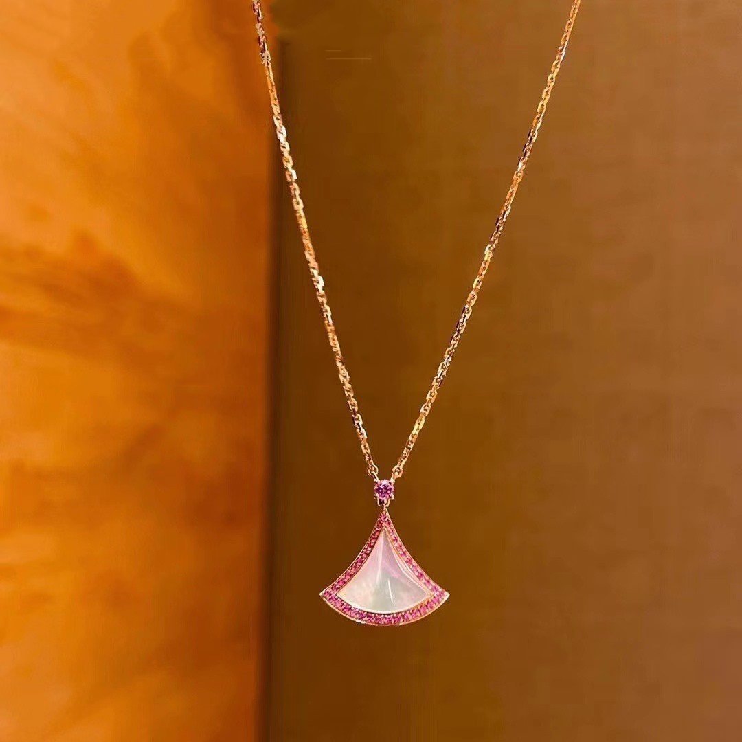 [LUXE]DREAM NECKLACE MOP DIAMOND PINK