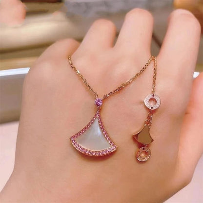 [LUXE]DREAM NECKLACE MOP DIAMOND PINK