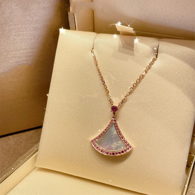 [LUXE]DREAM NECKLACE MOP DIAMOND PINK