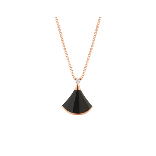 [LUXE]DREAM NECKLACE ONYX 1 DIAMOND