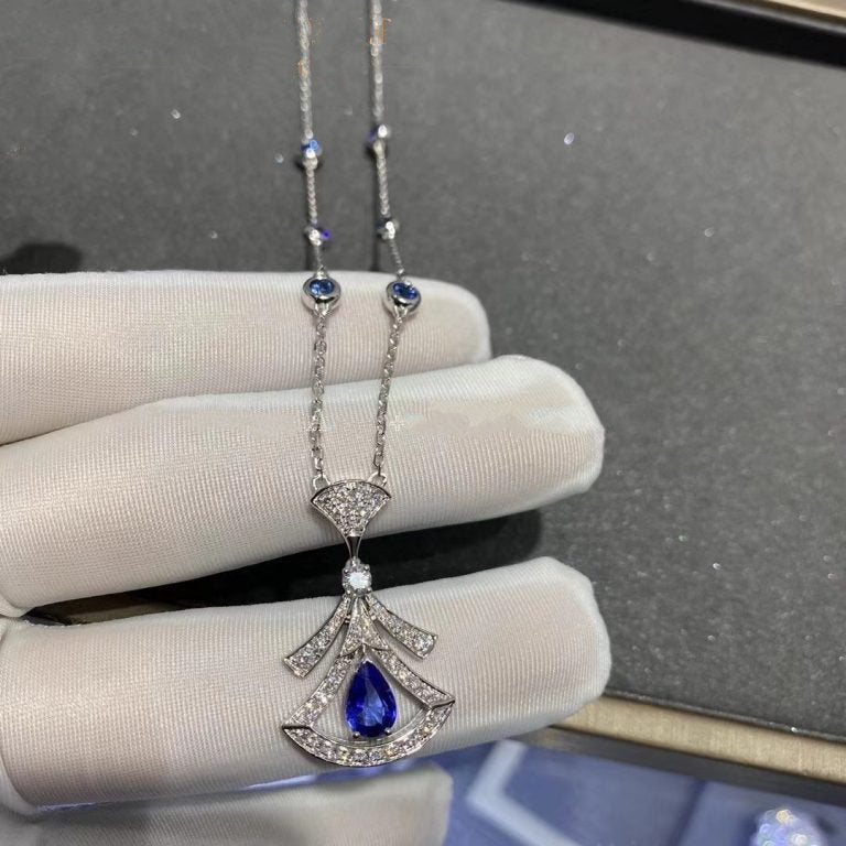 [LUXE]DREAM NECKLACE AGATE DIAMOND SILVER