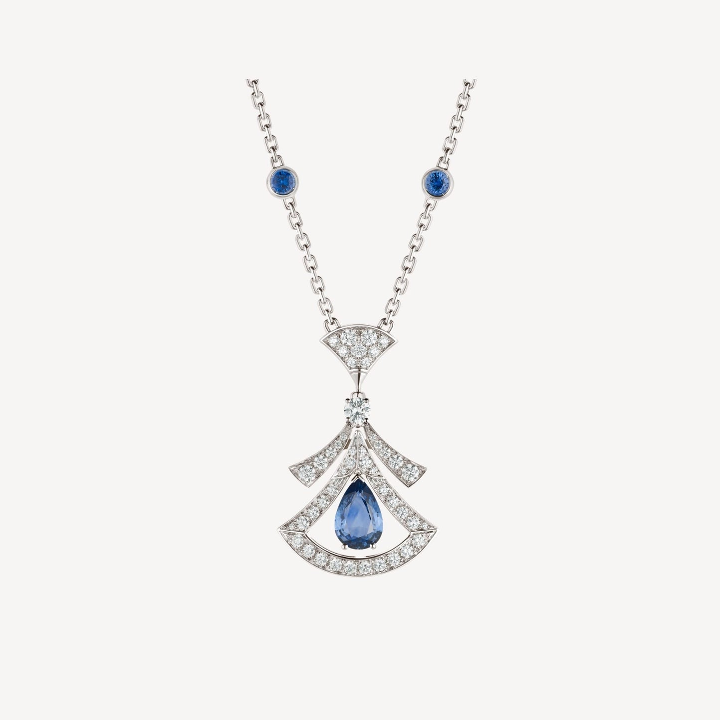 [LUXE]DREAM NECKLACE AGATE DIAMOND SILVER