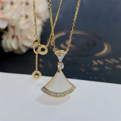 [LUXE]DREAM NECKLACE MOP GOLD DIAMOND