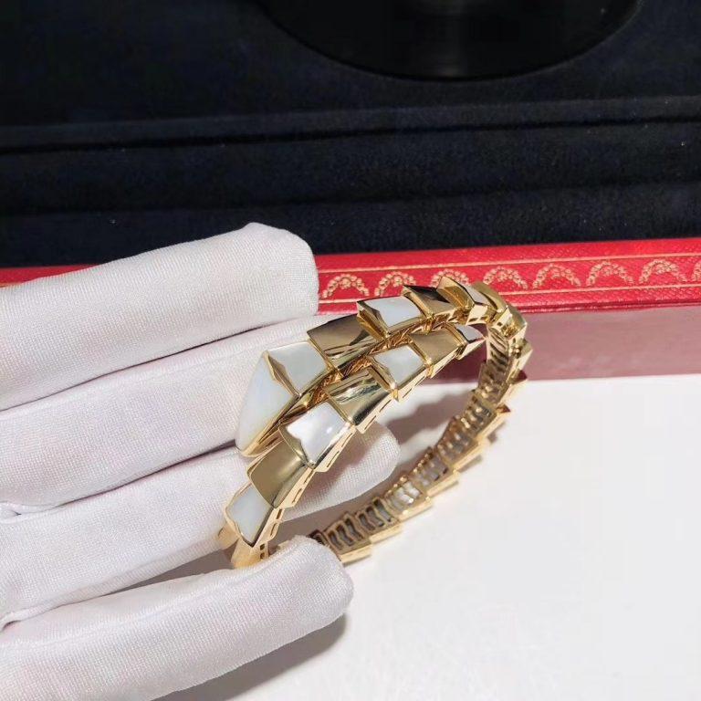 [LUXE]SERPENTI BRACELET MOP GOLD