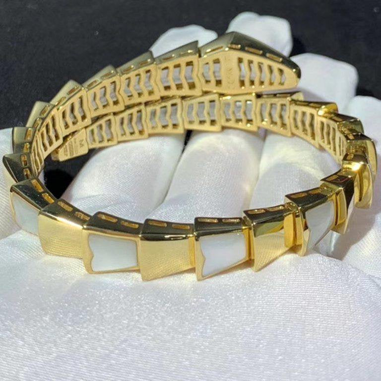 [LUXE]SERPENTI BRACELET MOP GOLD