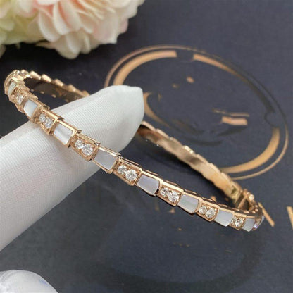 [LUXE]SERPENTI BRACELET PINK GOLD MOP DIAMOND