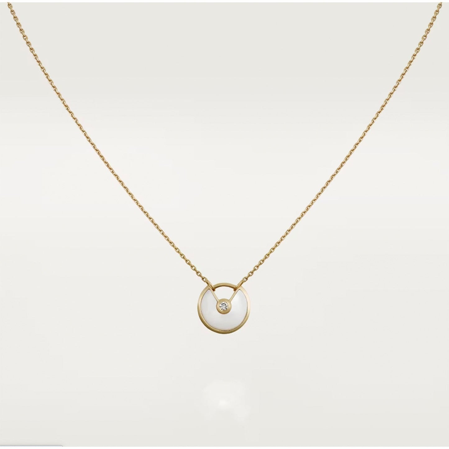 [LUXE]AMULETTE ROSE GOLD MOP NECKLACE