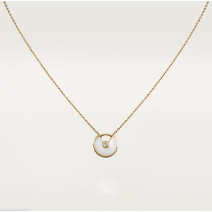 [LUXE]AMULETTE ROSE GOLD MOP NECKLACE