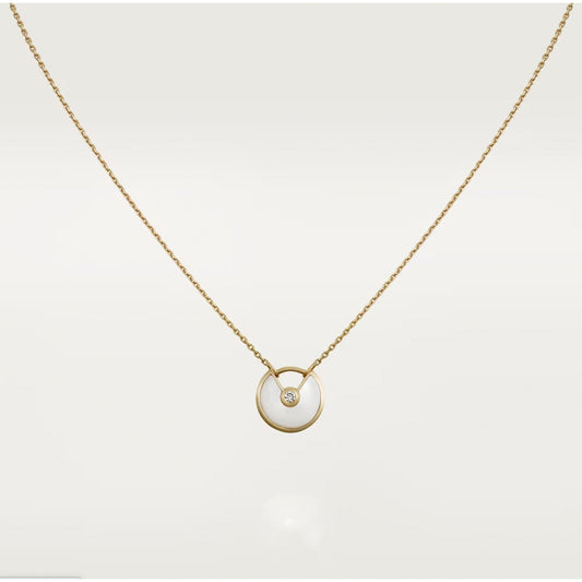 [LUXE]AMULETTE ROSE GOLD MOP NECKLACE