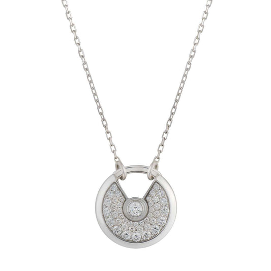 [Luxe] COLLIER AMULETTE EN ARGENT ET DIAMANTS