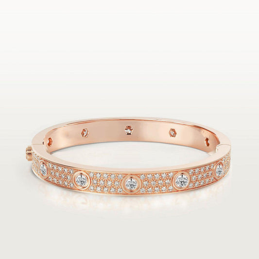 [LUXE] LOVE BRACELET 6.1MM DIAMOND-PAVED 10 BIG DIAMONDS