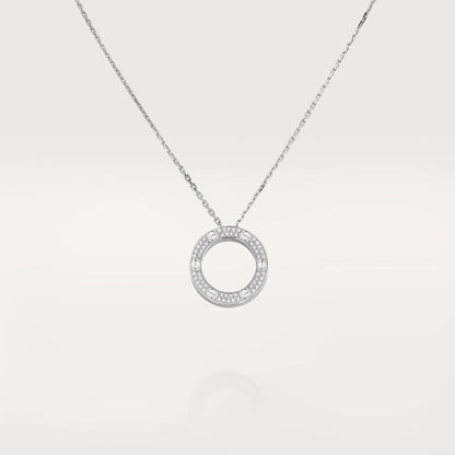 [LUXE]LOVE NECKLACE ADJUSTABLE SILVER