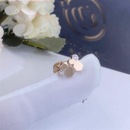 [LUXE]BEE LOVE PINK GOLD DIAMOND EARRINGS