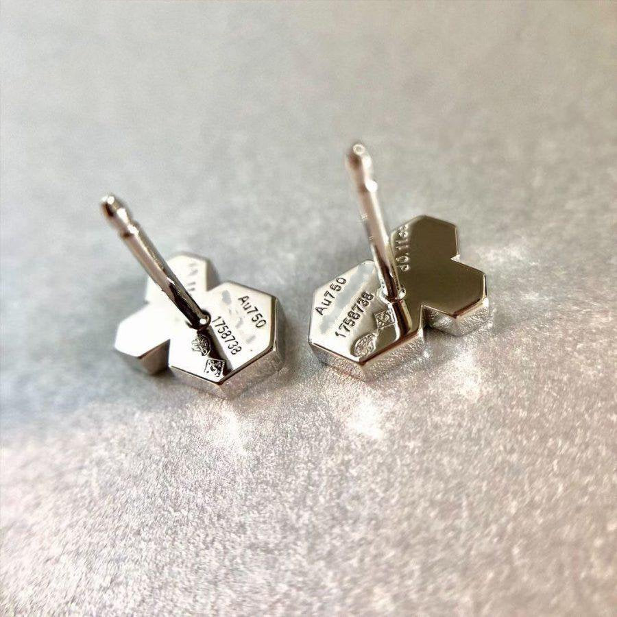 [LUXE]BEE LOVE SILVER DIAMOND EARRINGS