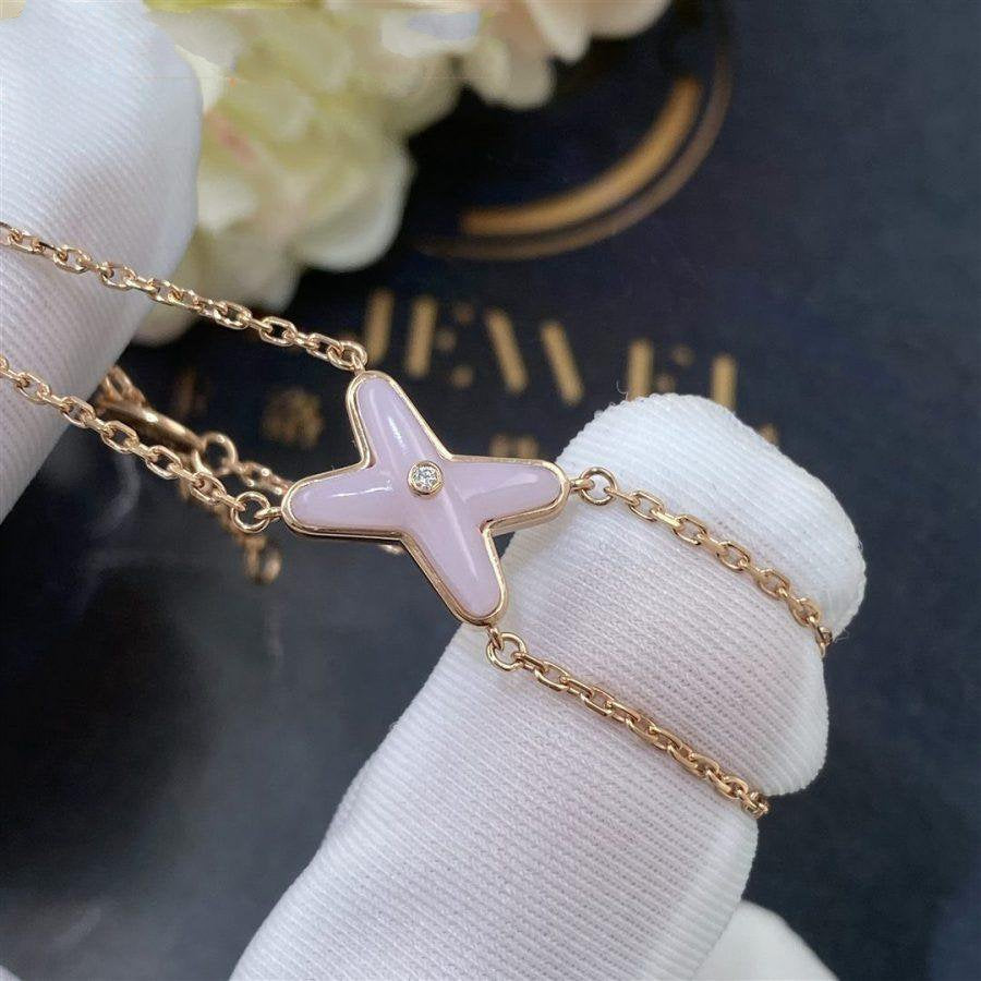 [LUXE]JEUX BRACELET PINK MOP PINK GOLD 1 DIAMOND