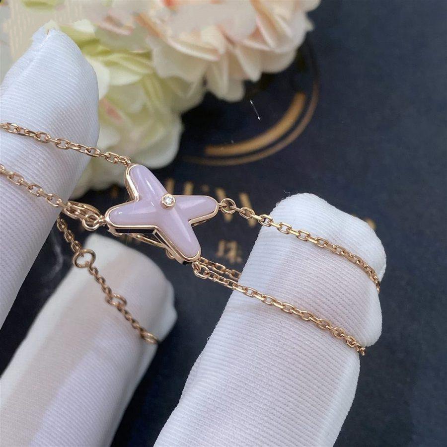 [LUXE]JEUX BRACELET PINK MOP PINK GOLD 1 DIAMOND