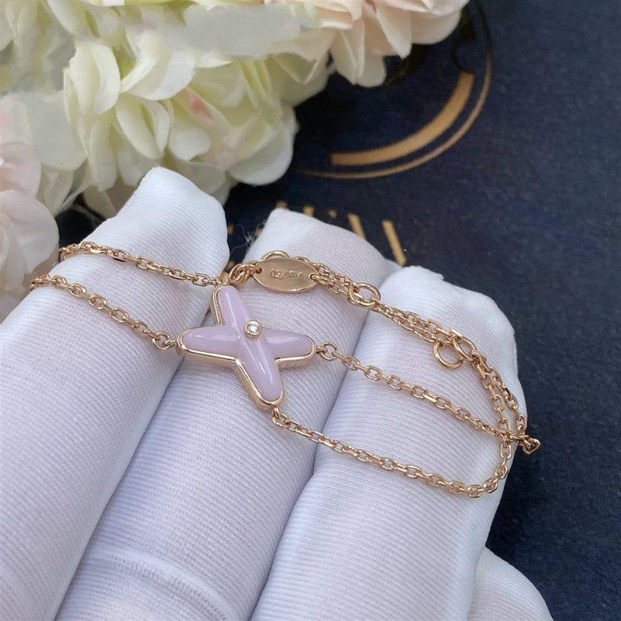 [LUXE]JEUX BRACELET PINK MOP PINK GOLD 1 DIAMOND