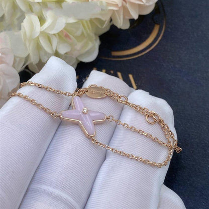 [LUXE]JEUX BRACELET PINK MOP PINK GOLD 1 DIAMOND