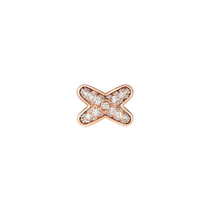 [LUXE]JEUX DE PINK GOLD DIAMOND EARRINGS