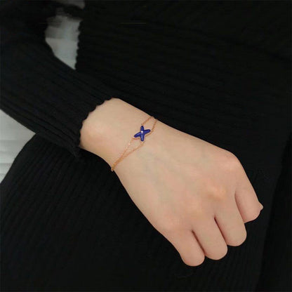 [LUXE]Hollow Design Four-Leaf Clover Flower Shape Ring