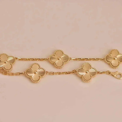 [LUXE] CLOVER 5 FLOWERS LASER BRACELET