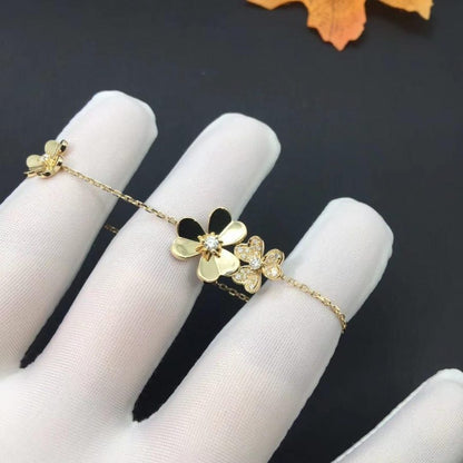 [LUXE] FRIVOLE GOLD 5 FLOWERS BRACELET