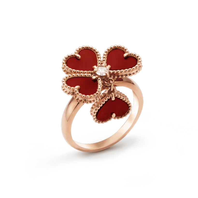 [LUXE] SWEET CLOVER CARNELIAN RING