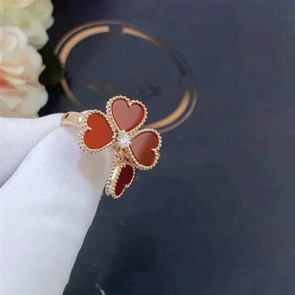 [LUXE] SWEET CLOVER CARNELIAN RING