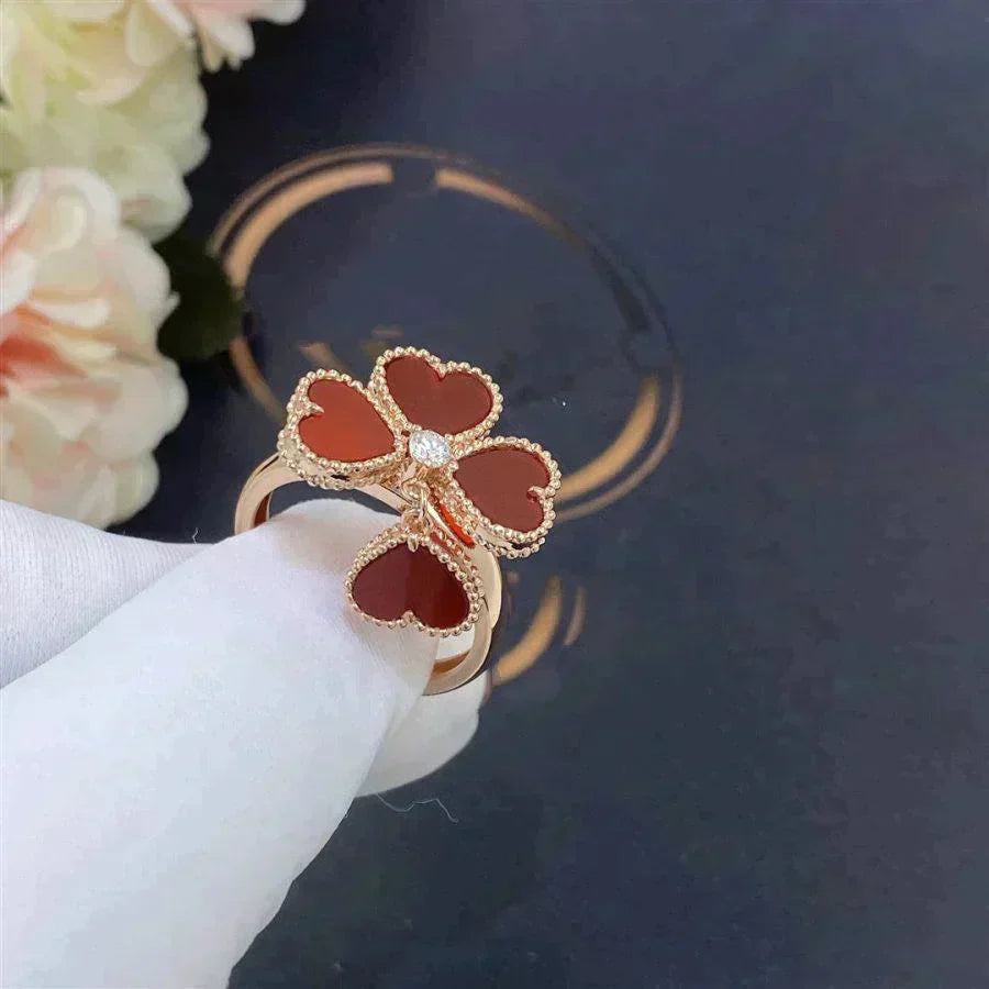 [LUXE] SWEET CLOVER CARNELIAN RING