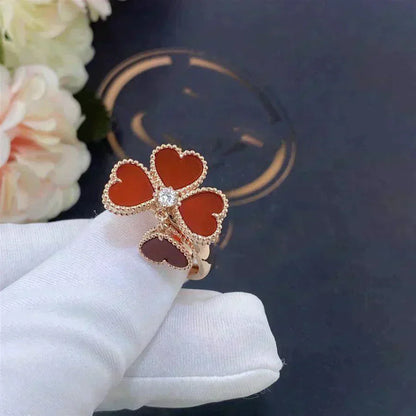 [LUXE] SWEET CLOVER CARNELIAN RING