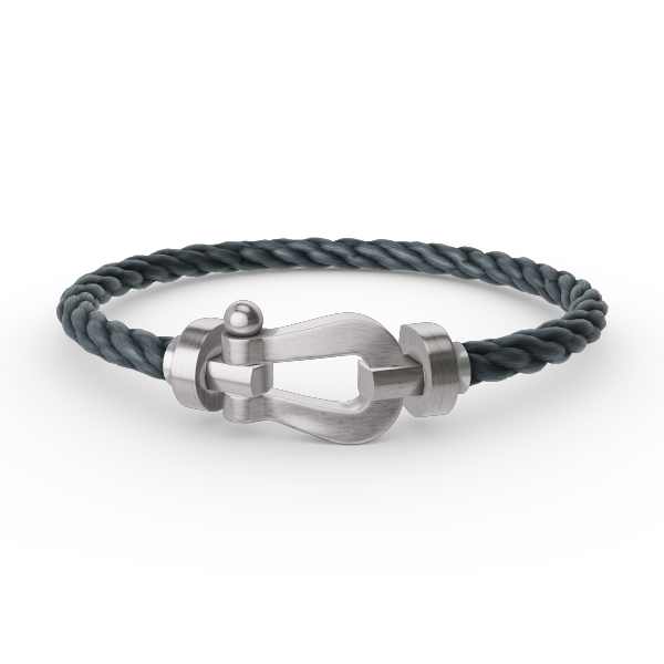 [LUXE]FORCE LARGE HORSESHOE NO DIAMOND BRACELET SILVER